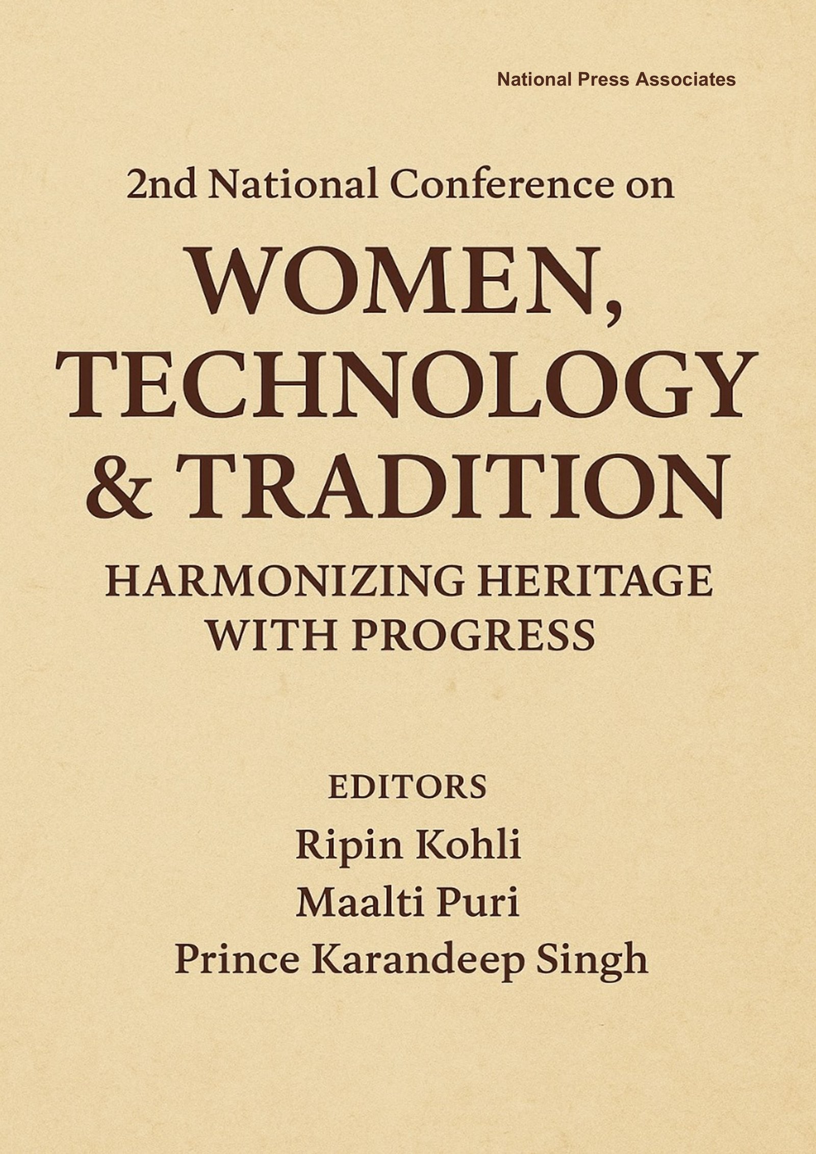 2nd National conference on Women, Technology & Tradition: Harmonizing Heritage with Progress 